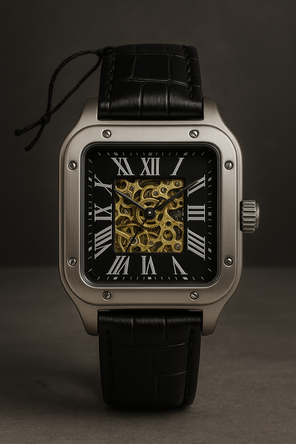 Imperium Skeleton Watch For Men ( Black Dial-Black Strap )
