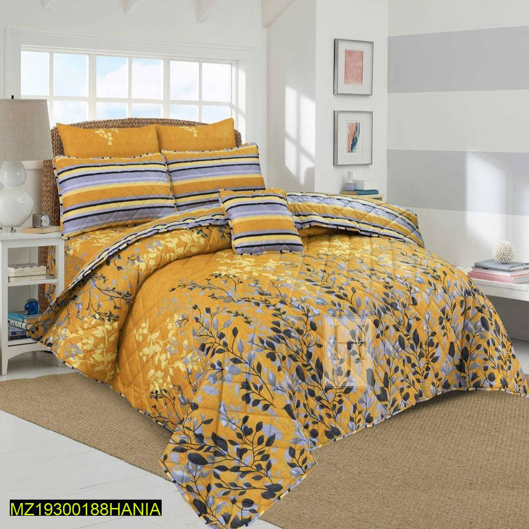 Premium Cotton Printed Comforter Set ( 7 Pcs )