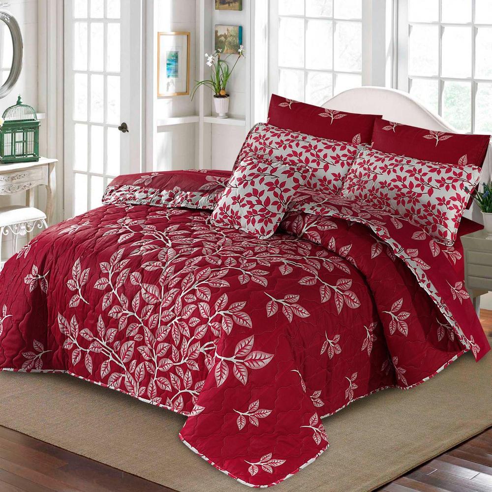 Premium Cotton Printed Comforter Set ( 7 Pcs )