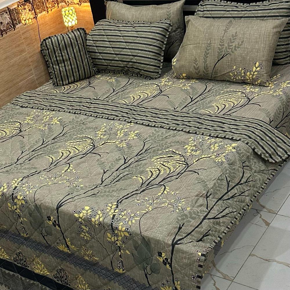 Premium Cotton Printed Comforter Set ( 7 Pcs )