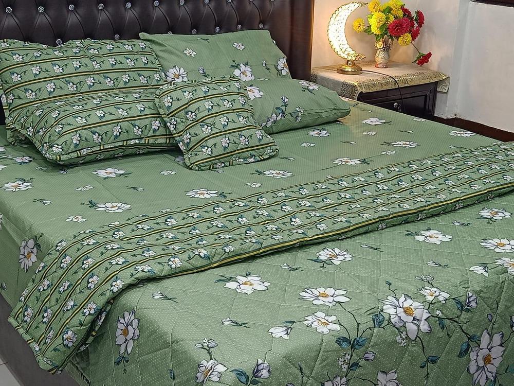 Premium Cotton Printed Comforter Set ( 7 Pcs )