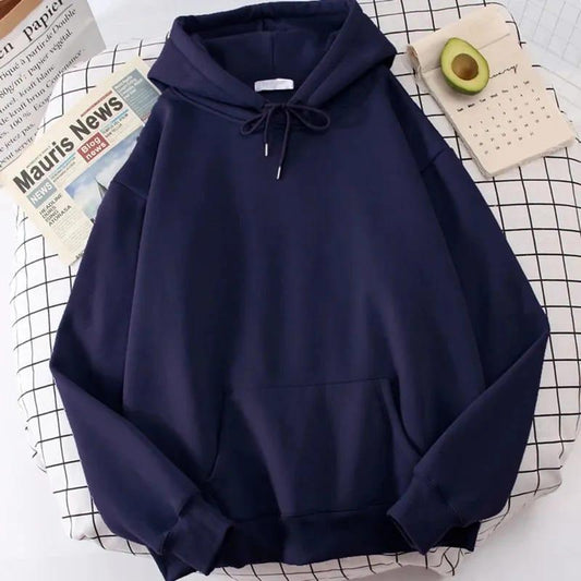 Uni Sex Plain Hoodie Royal Blue