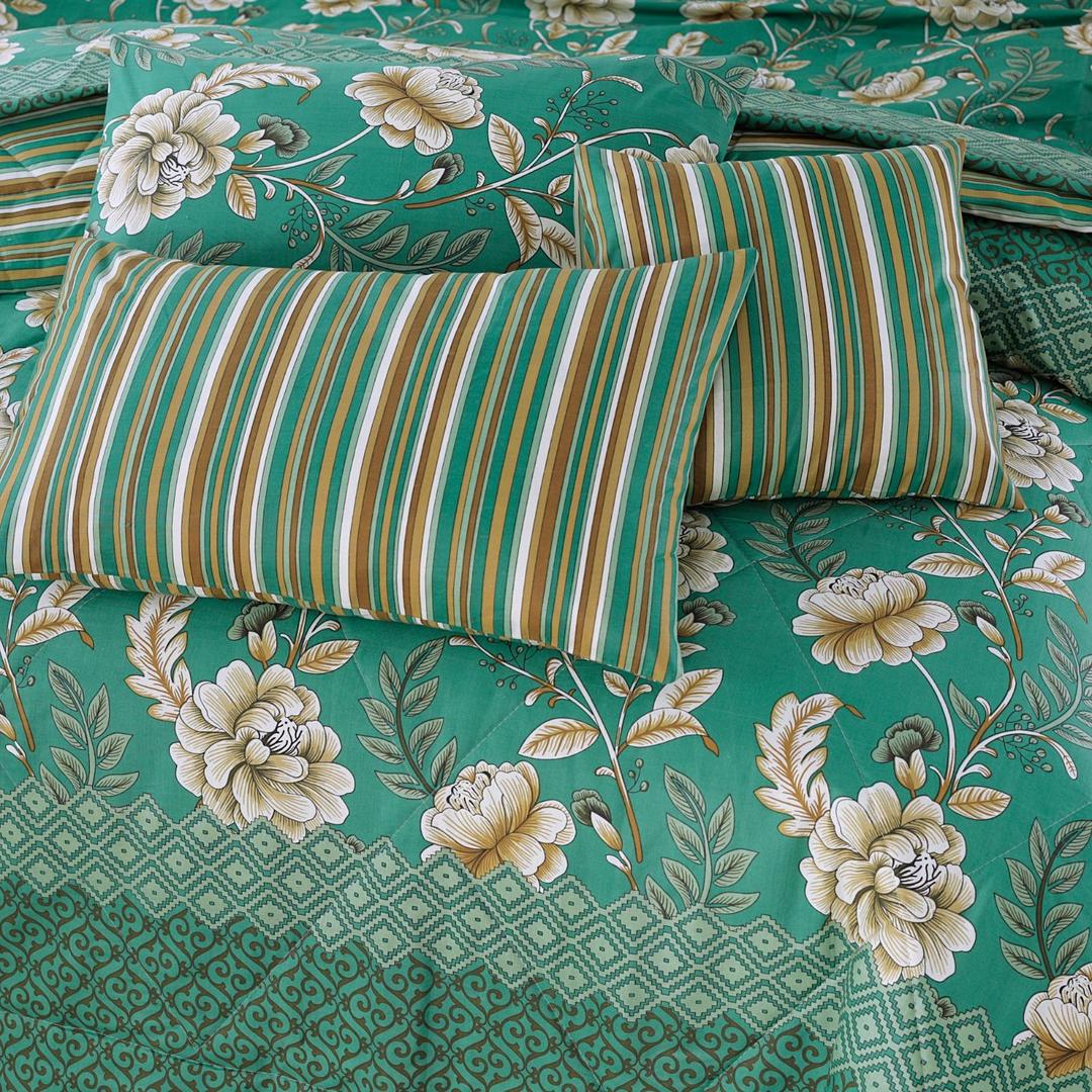 Premium Cotton Printed Comforter Set ( 7 Pcs )