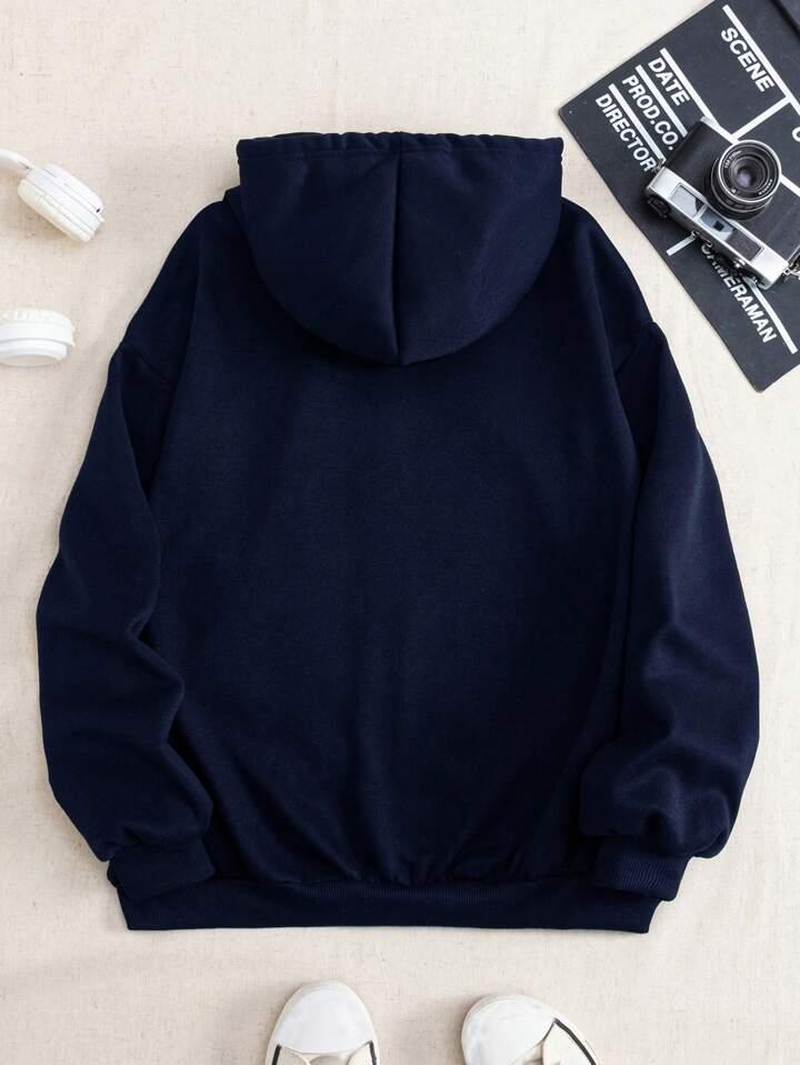 Uni Sex Plain Hoodie Royal Blue