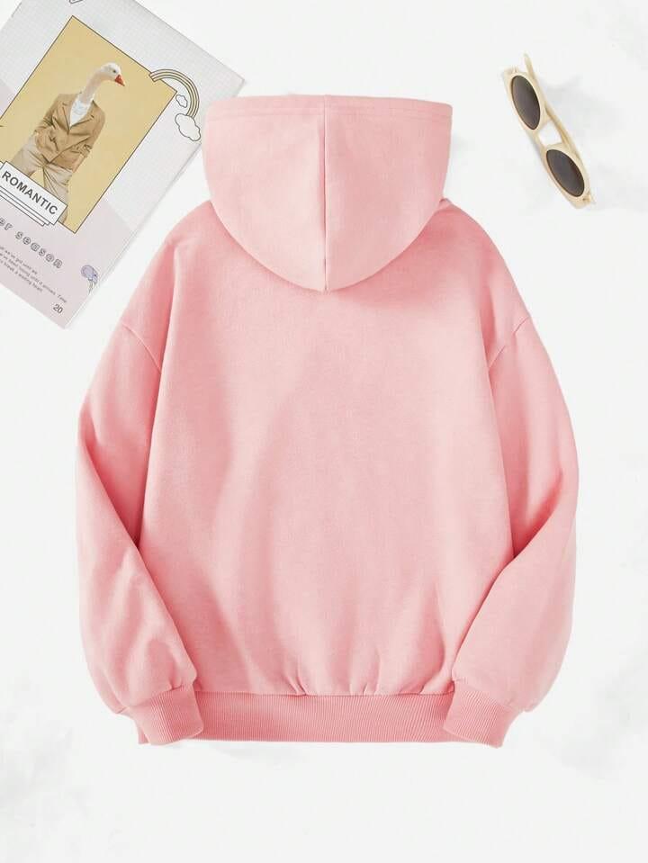 Uni Sex Plain Hoodie Pink