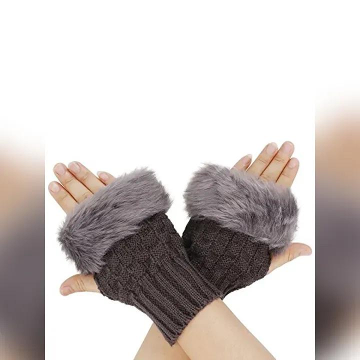 Wool Fur lined Gloves 2 pcs