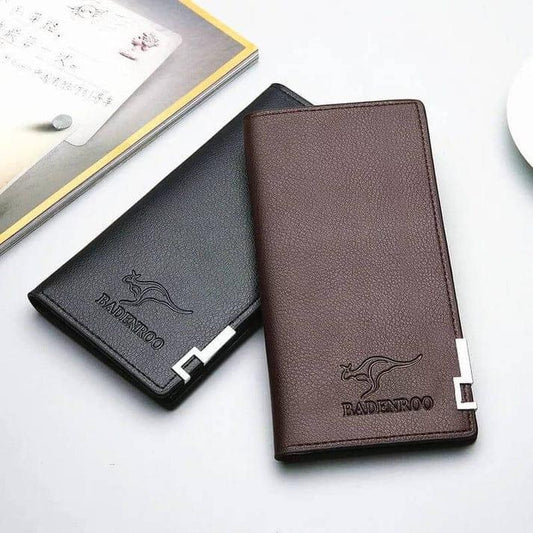 Trendy Leather Long Fold Wallet