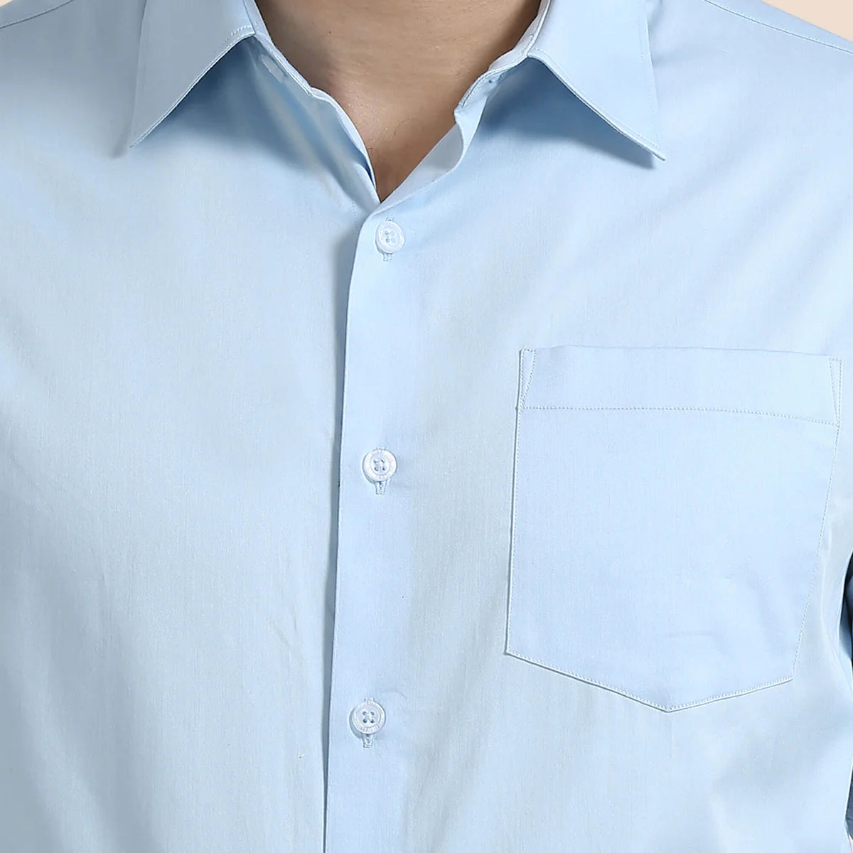 Premium Formal Cotton Shirt ( Sky Blue )