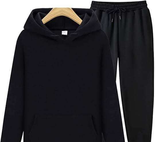 Women's Plain Track Suit Black