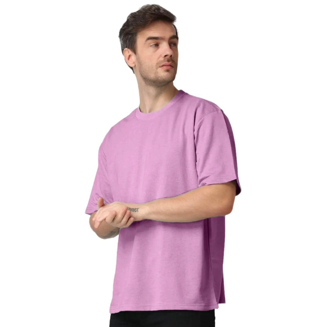 Lilac- Plain Oversized Drop Shoulder