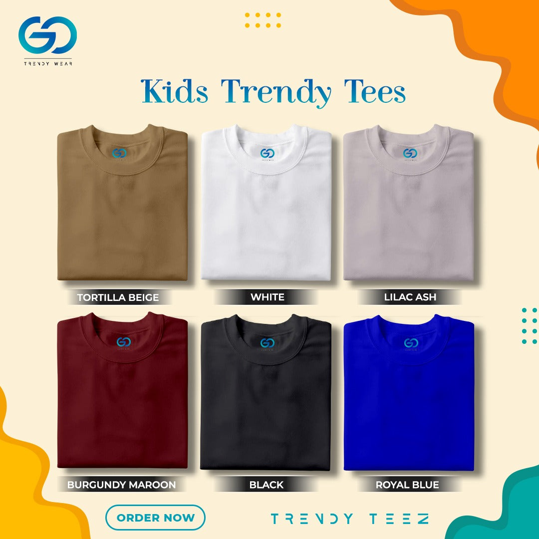 Kids Premium Basic T-Shirt ( PACK OF 6 )