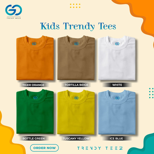 Kids Premium Basic T-Shirt ( PACK OF 6 )