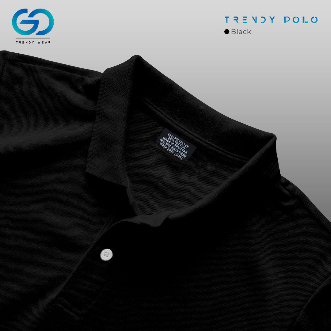 Men's Basic Polo Shirt Black