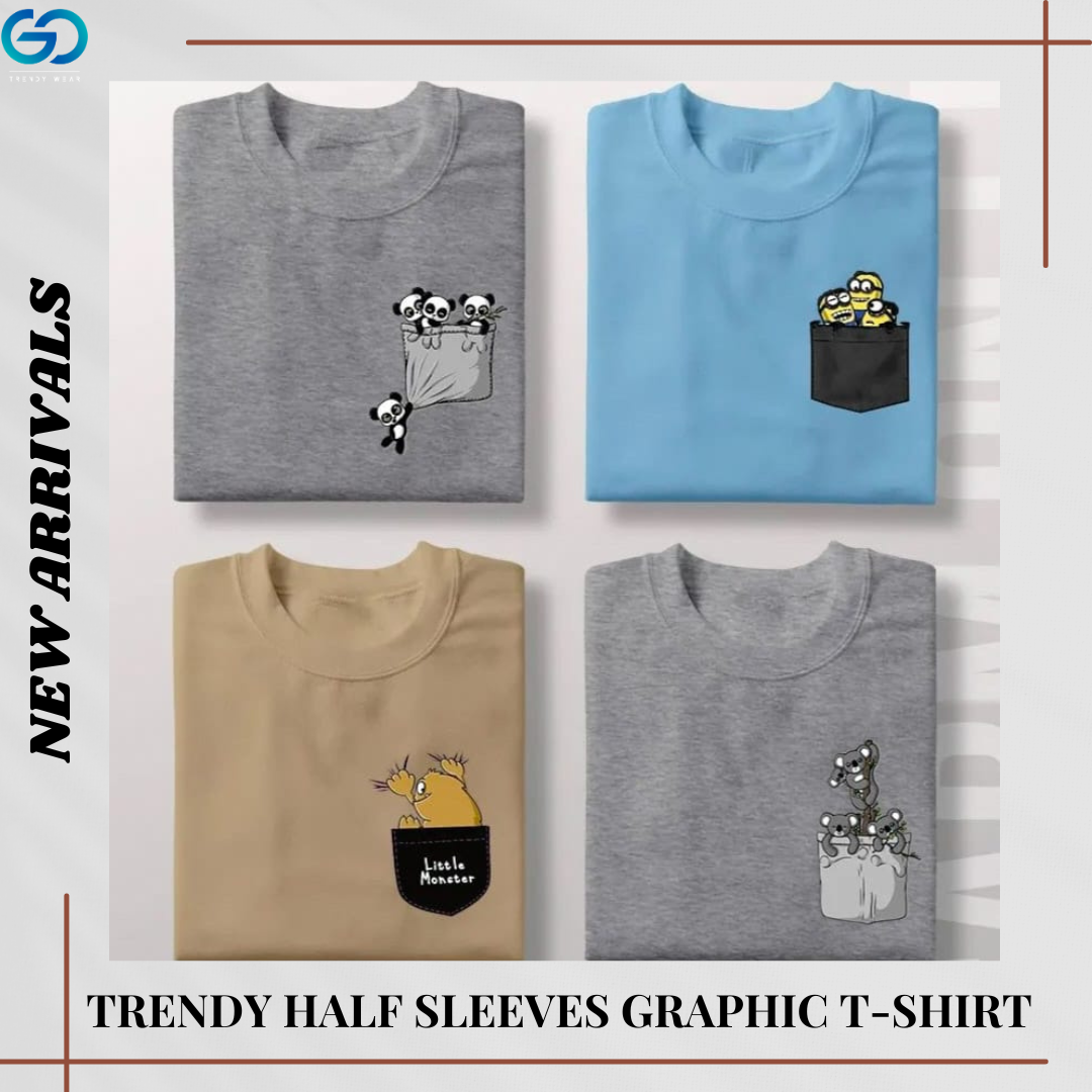 Premium Graphic T Shirt (Pack Of 4)