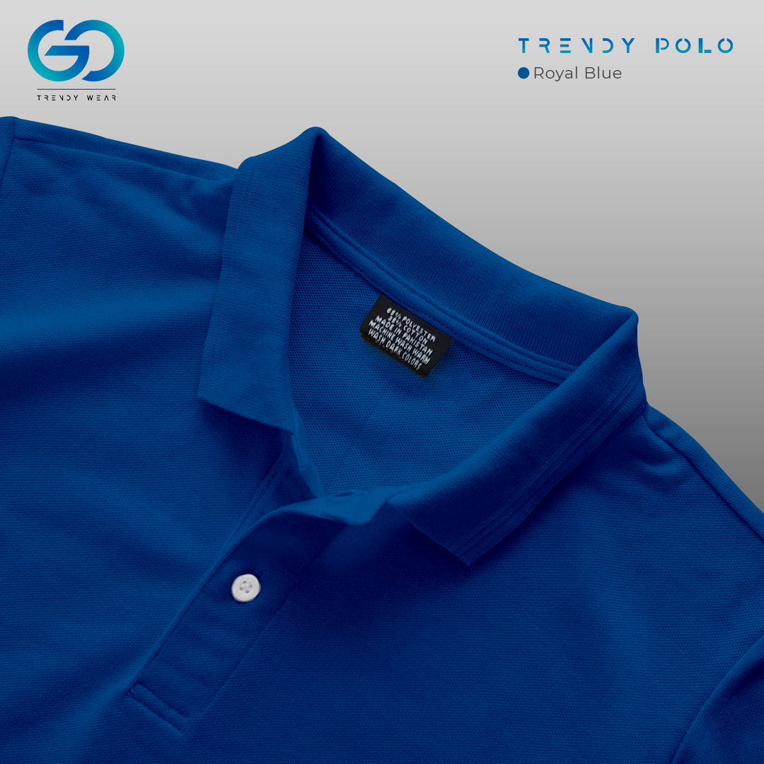 Men's Basic Polo Shirt Royal Blue