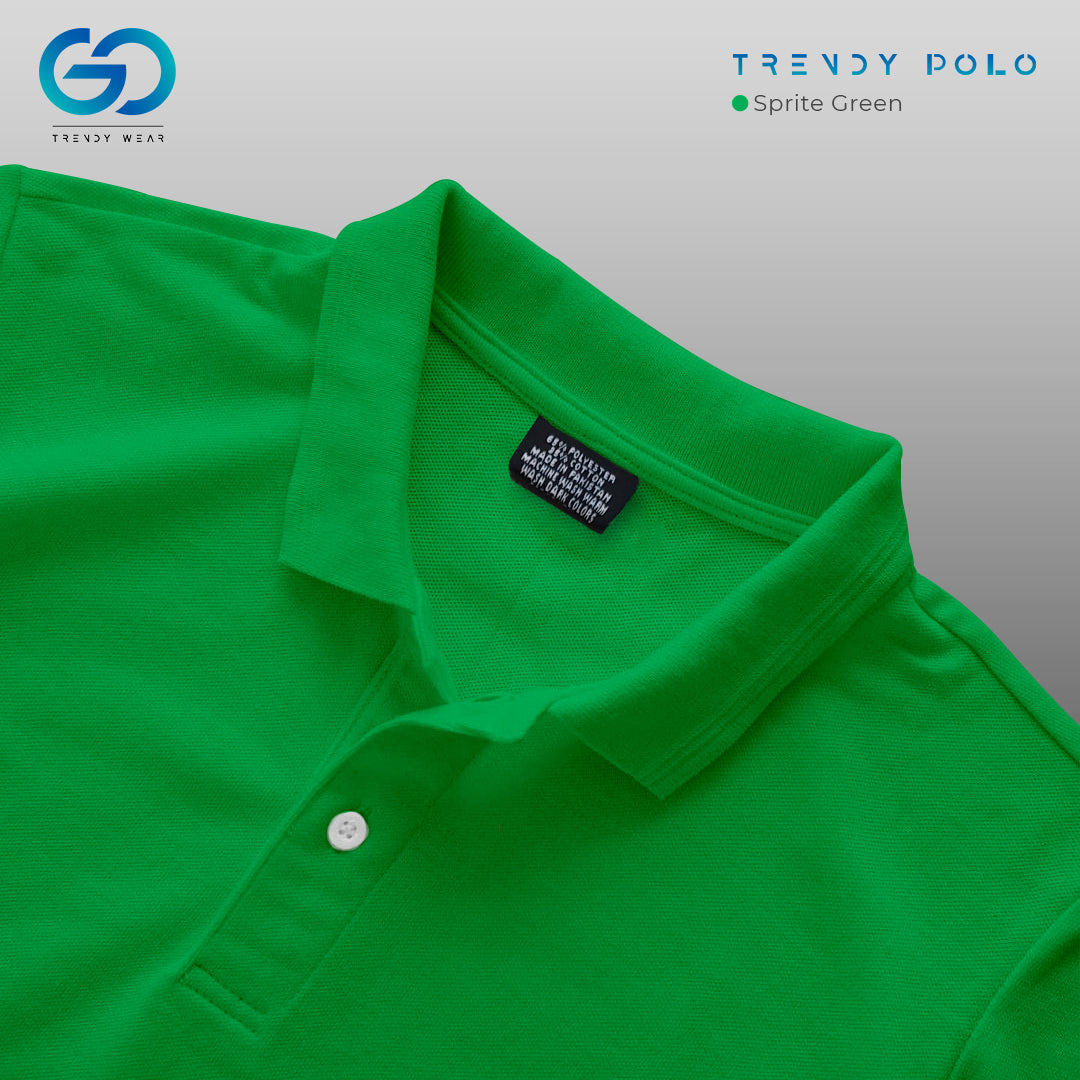 Men's Premium Basic Polo Shirt Sprite Green