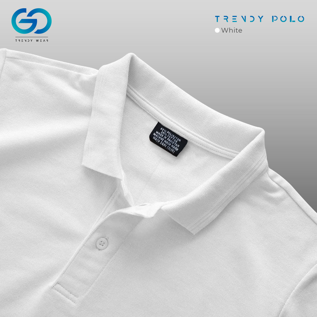 Men's Basic Polo Shirt White